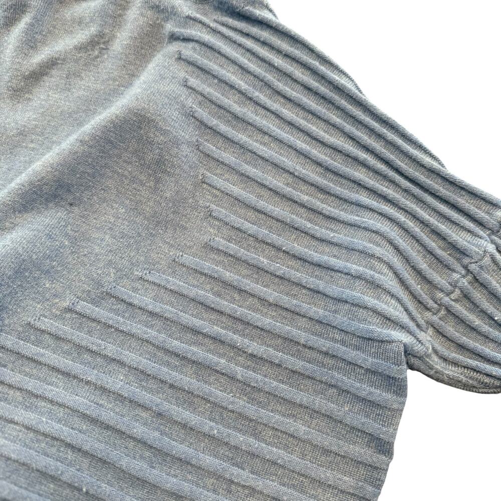 Kerisma Wome’s blue ribbed cropped sweater, turtleneck, soft, Size S/M - Picture 4 of 8